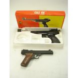 A Crossman E9A series .177 calibre CO2 air pistol:, no 505701077 together with an Italian IGI 203.