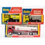 Dinky, a boxed group of three commercial vehicles:, 950 'Burmah' Foden Fuel Tanker,