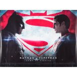 A group of British Quad film posters: 'Superman v Batman - Dawn of Justice',