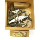 A collection of scratch built models of WWII aircraft:,