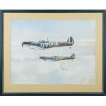 * Anthony C Harold [20th Century]- Spitfires,:- signed and dated '69 gouache, 53 x 70cm,