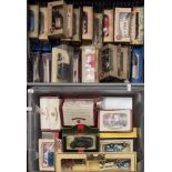 Lledo and others, a boxed group of commercial vehicles and buses etc:,