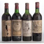 A bottle of Chateau La Grange 1958 St Julien,: a bottle of Chateau Beard Fombrauge 1959,