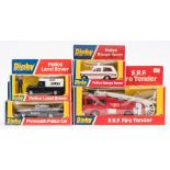 Dinky, a boxed group of four emergency vehicles:, comprising 266 ERF Fire Tender,