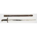 A British 1855 pattern sword bayonet:,