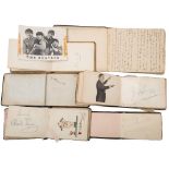 Autograph Albums, a collection of six albums with signatures of various film and stage actors,