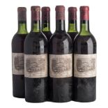 Six Chateau Lafite Rothschild 1962 First growth.