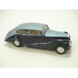 A Tri-ang Spot On Rolls Royce Silver Wraith:, two tone blue with white interior,
