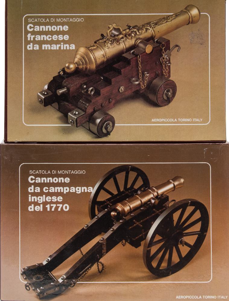 Aeropiccola (Italy) two boxed scale model artillery kits:,