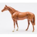 A Beswick model of chestnut stallion:,