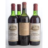 One Chateau Margaux 1982 and three Chateau La Fontaine 1977 Freusac.