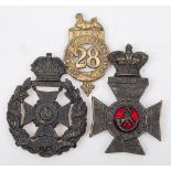 A 28th Regiment North Gloucestershire cap badge:,
