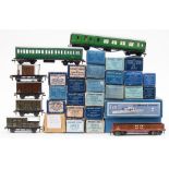 Hornby Dublo OO/HO, a collection of 3-rail passenger coaches and rolling stock in original boxes:,