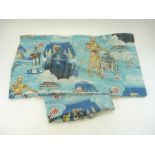 A Vintage Star Wars 'Empire Strikes Back ' single duvet cover and pillowcase:, Black Falcon Ltd,