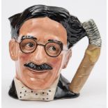 A Royal Doulton character jug 'Groucho Marx', D6710,: 17.5cm high.