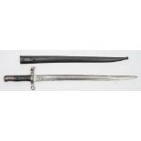 A Portugese 1886 pattern Guedes or 'Kropatschek' bayonet:,