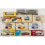Corgi, boxed group of buses and coaches:,