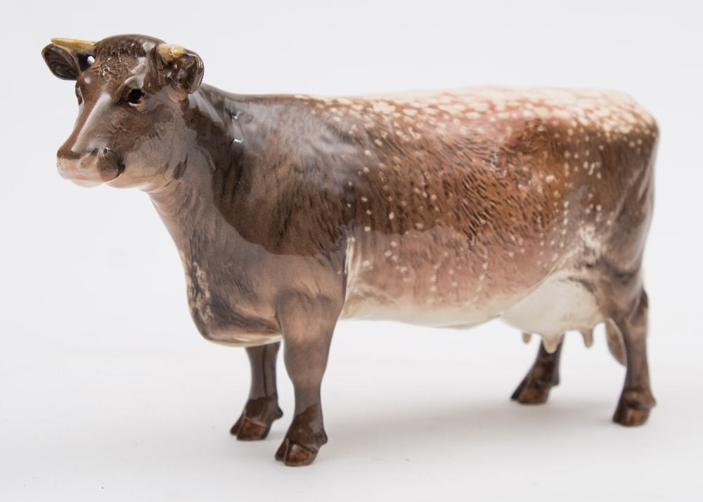 A Beswick Dairy Shorthorn cow 'Eaton Wild Eyes' designed by Arthur Gredington Model No 1510:,