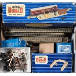 Hornby Dublo OO/HO 3 rail TPO Mail Van Set:, boxed , together with D1 signal Cabin,