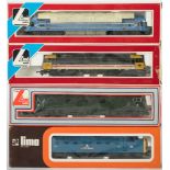 Lima (Italy) OO/HO gauge, a boxed group of four diesel locomotives:, BR green 'Western Pioneer' ,