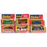 Dinky and Dinky/Airfix, a boxed group of six:, comprising 222 Hesketh 308E Racing Car,