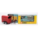 Corgi No 438 Land Rover (109' WB):, metallic green with lemon interior and dark green canopy,