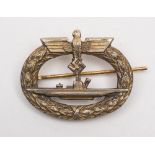 A German WWII Kriegsmarine U-Boat badge by Schwerin, Berlin:.