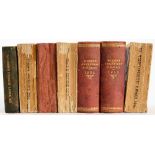 Wisdens, seven volumes 1911, 1921, 1922, 1923, 1928, 1930 and 1932:,