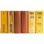 Wisdens', six volumes 1948, 1949, 1957, 1967, 1978 and 1983:.