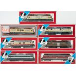 Lima (Italy) OO/HO gauge a boxed group of seven diesel electric locomotives:,