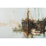 * Anthony Amos [1950-2010]- Breton Schooners,:- signed bottom right further signed,