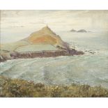 * Denys Laws [1907-1981] - Cape Cornwall,:- signed oil on panel, 40 x 50cm.