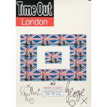 Gilbert and George - Time Out - London Bridge Poster, 2009: signed, 70 x 48cm, unframed.