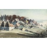 * Rowland Hilder [1905-1993]- Crockham Hill, Kent,:- signed bottom right watercolour 31.5 x 51.5cm.