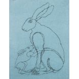 * Sophie Ryder [b.1963]- Hare,:- multiple print, serigraph signed in pencil Ryder '95 Ed.6/50 53.