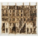 * Anthony Amos [1950-2010]- Terrace Houses,:- signed bottom right mixed media on card 53 x 59cm.