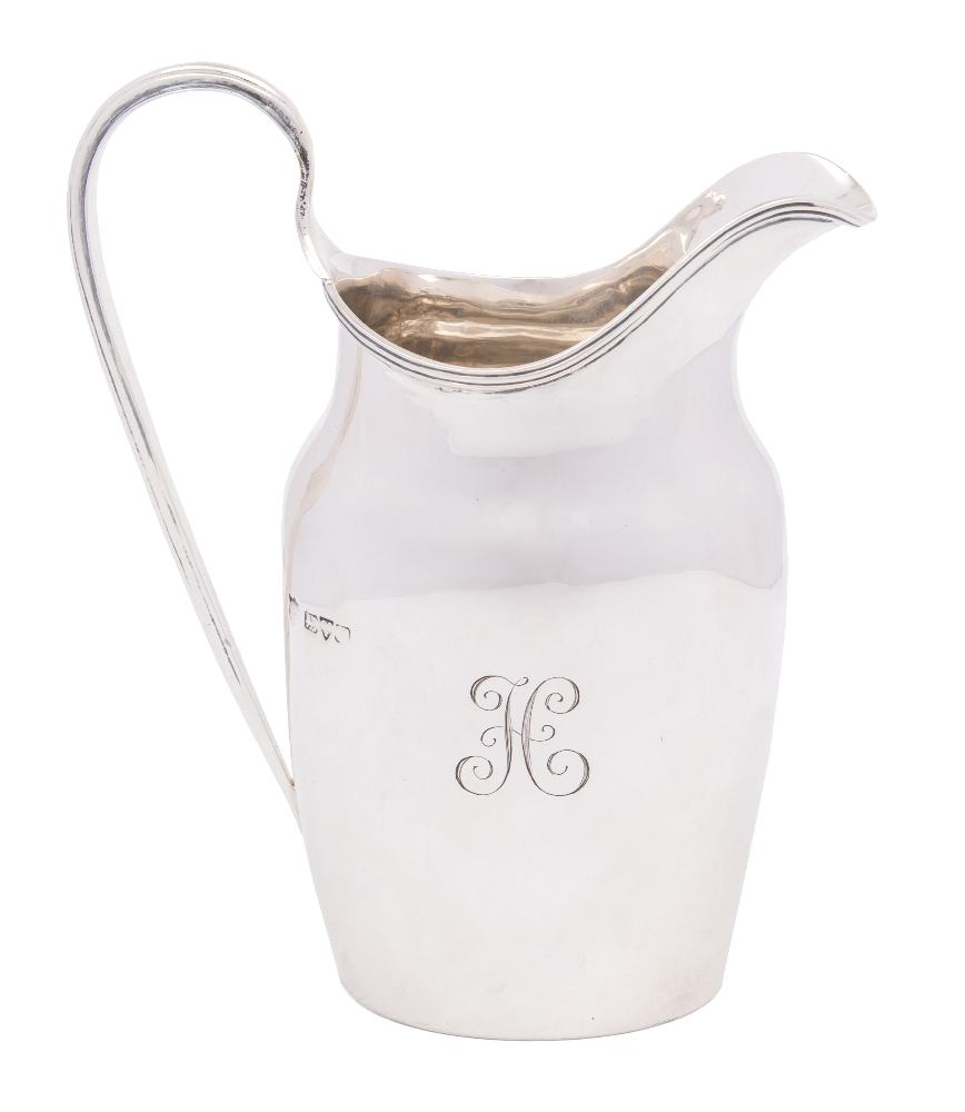 An early 20th century silver cream jug, maker George Nathan & Ridley Hayes, Chester,