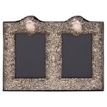 An Elizabeth II silver double photograph frame, maker Keyford Frames Ltd, London,