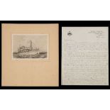 Discovery II, a portrait print of the ship after the engraving by A W B Powell 1932:,