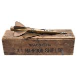 A T Walker & Sons Patent A1 ' Harpoon' Ship's log in original pine case:,