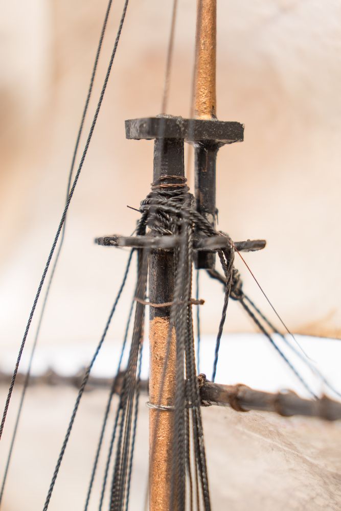 A good early 20th century waterline model of HMS Victory in her first commission 1780, - Image 6 of 18