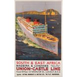 A Union-Castle Line 'South & East Africa' service poster after Odin Rosenvinge (1880-1957):,