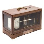 A mahogany cased barograph by Watson, Warden& Co, London:, No 5292/45/55,