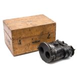 A WWII binocular gun sight by Ross, London:, pattern C 372, number 119029, original black finish,