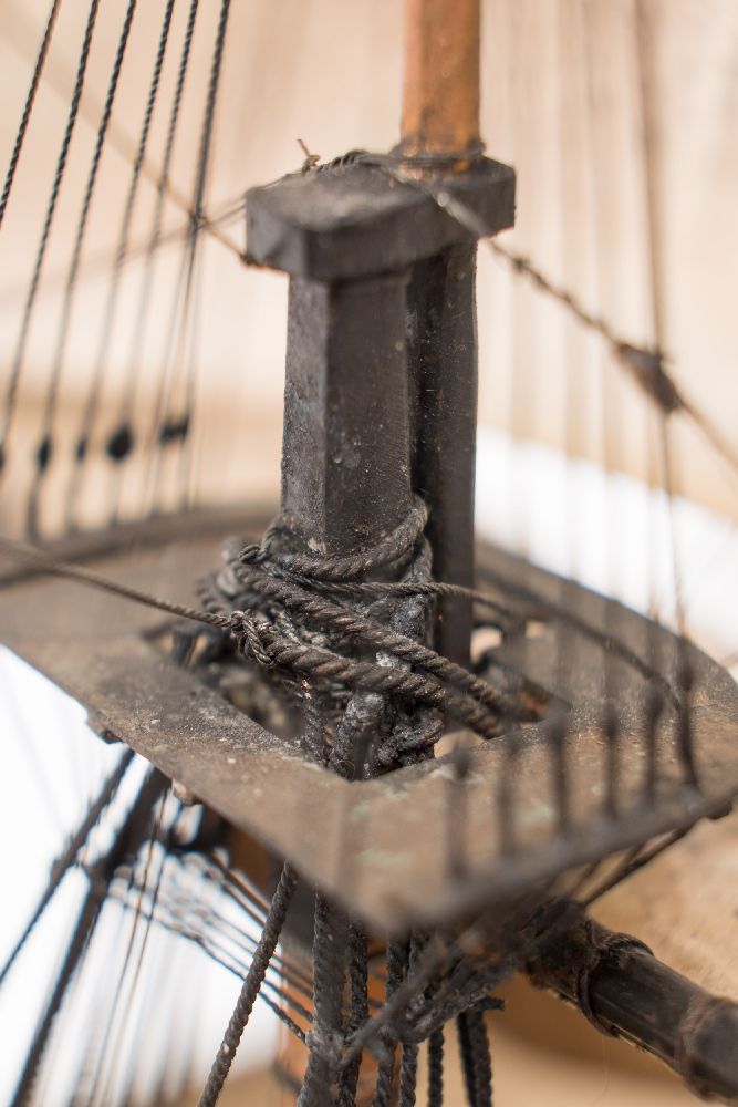 A good early 20th century waterline model of HMS Victory in her first commission 1780, - Image 5 of 18