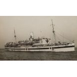 A late 20th century half block scale model of HMHS 'El Nil' by Southwest Miniature Marine:,