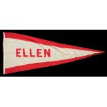 Two early 20th century ship's pennants:,