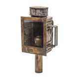 A WWI period binnacle lamp by Ridsdale & Co, London, 1916:, stamped as per title to back of chimney,