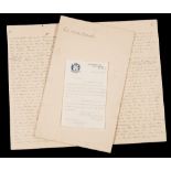 Manuscript lecture on Discovery Exhibition headed notepaper:,