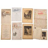 Holland-America Line and others, a collection of early 20th century liner menus:,